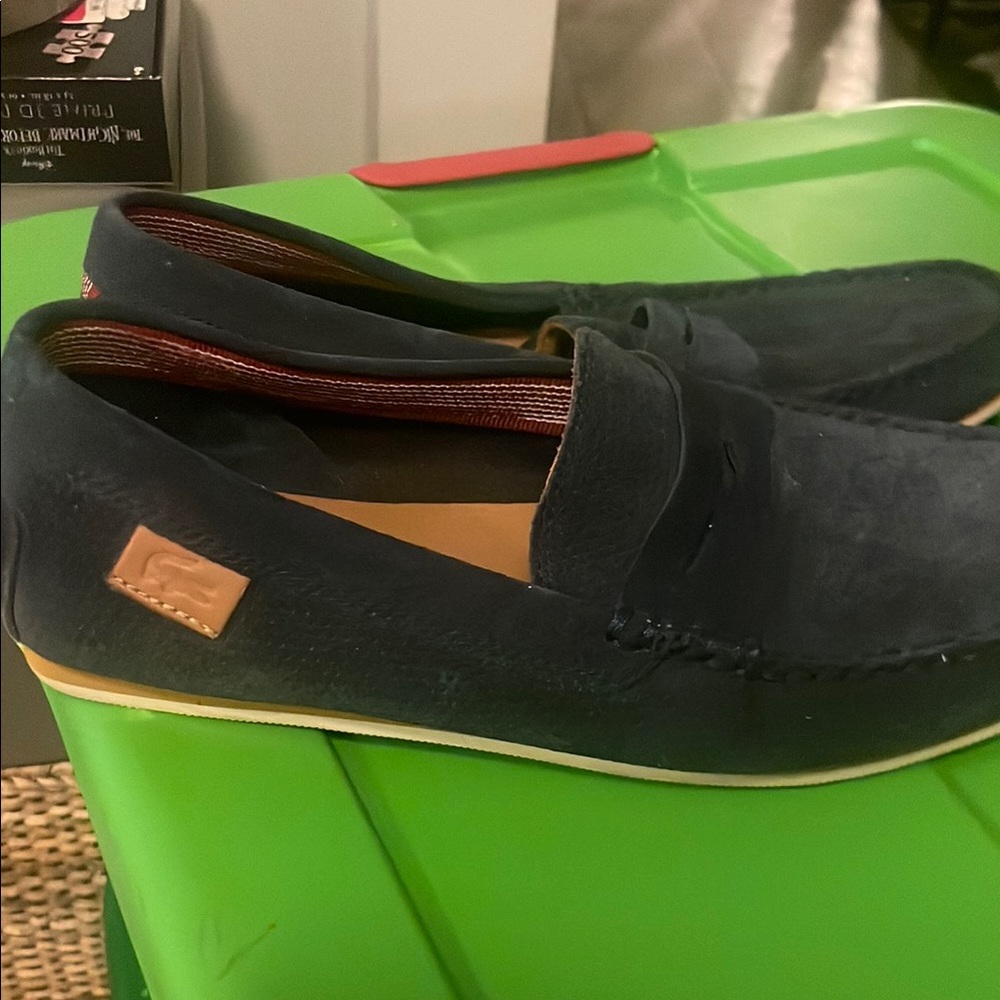 Lacoste Blue Loafers Slip-Ons with Soft Fabric and Comfortable Fit